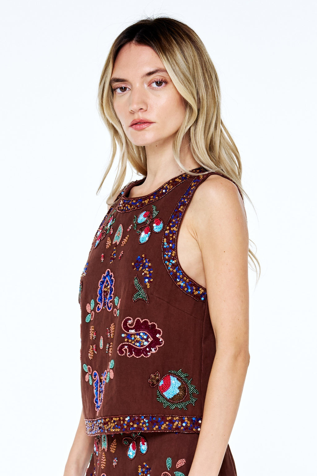 Viveka Beaded Top