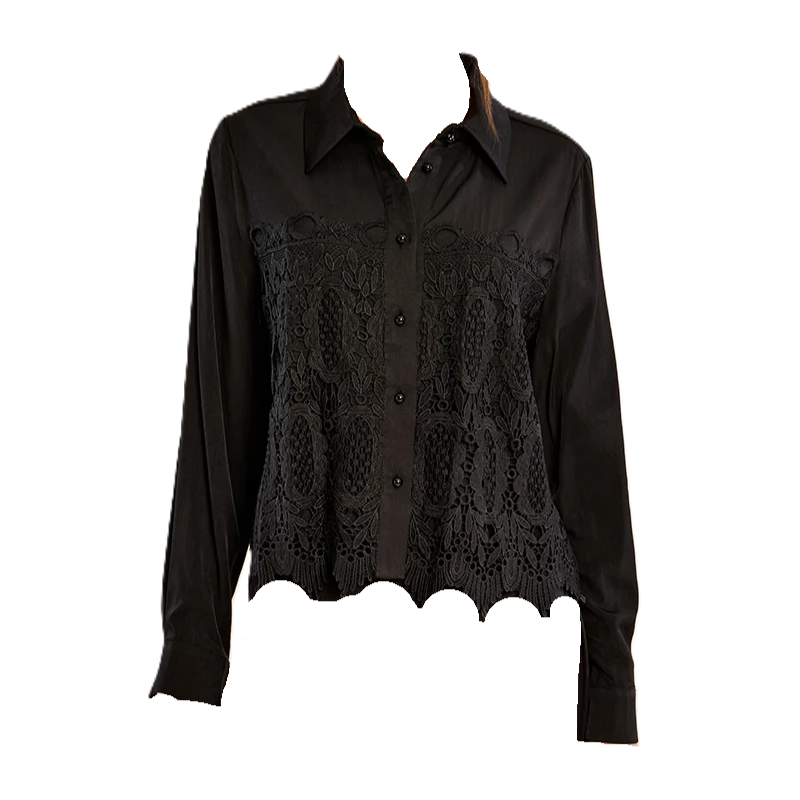 Avery Embroidered Button Up