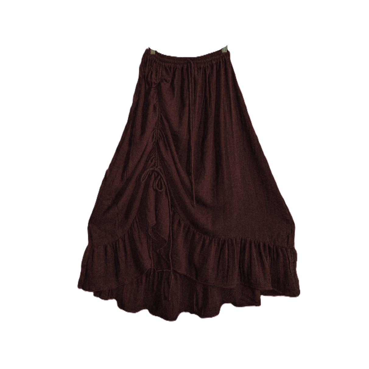 Bamboo Cotton Cinch Ruffle Skirt