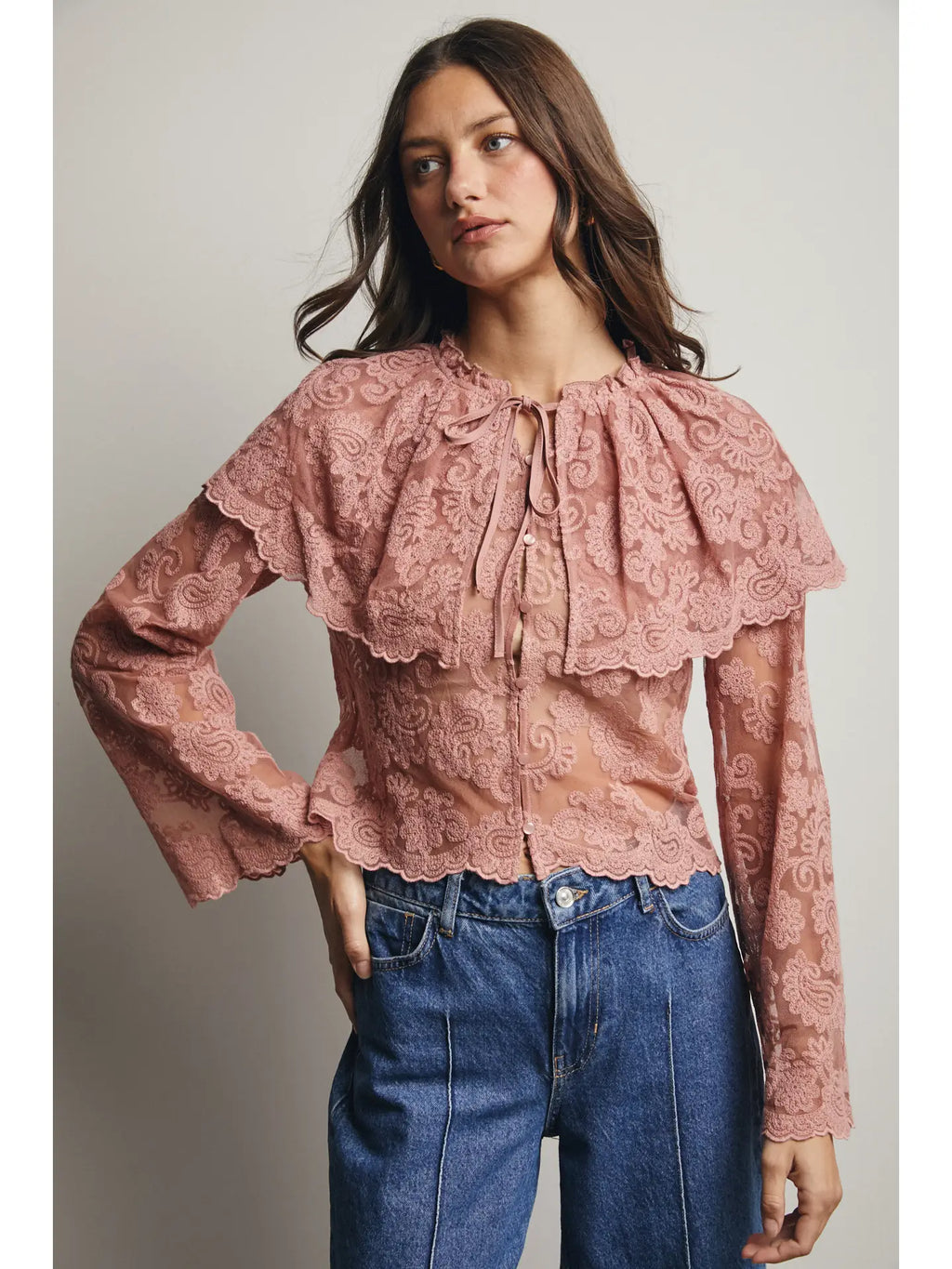 Etta Layered Lace Blouse