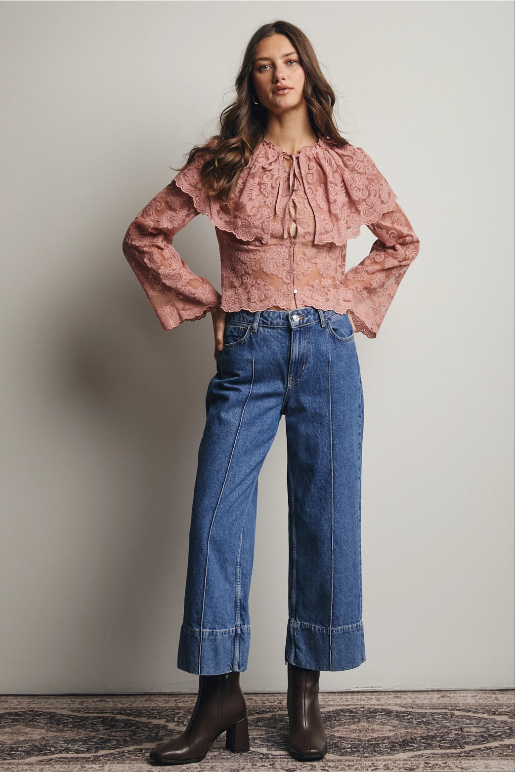 Etta Layered Lace Blouse