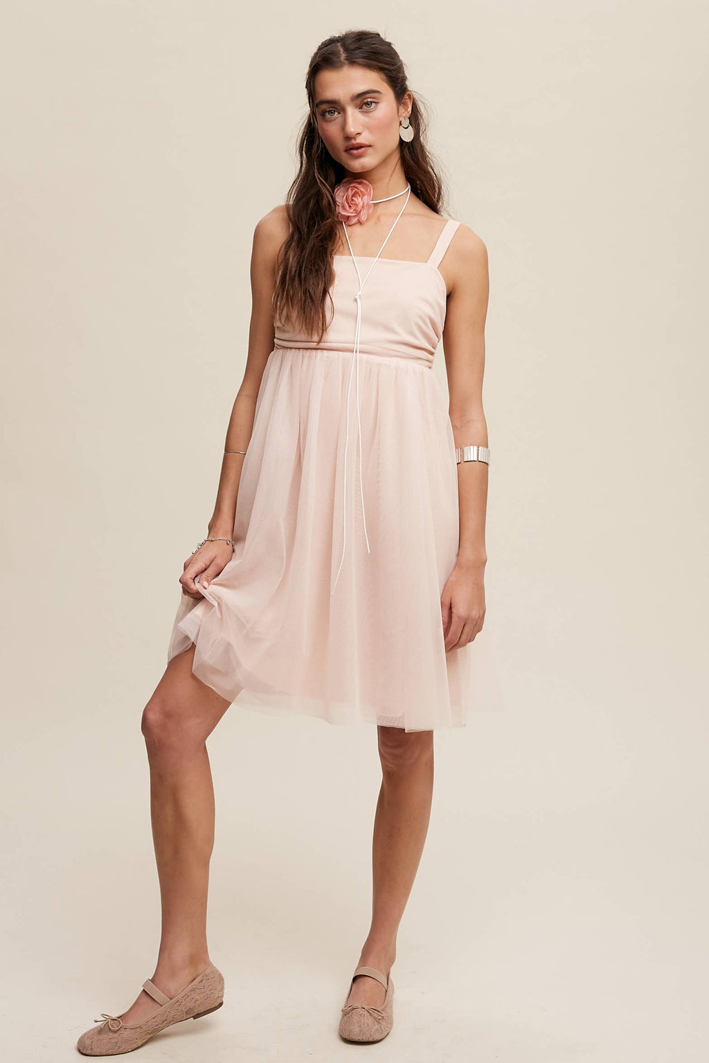 Tulle Babydoll Dress