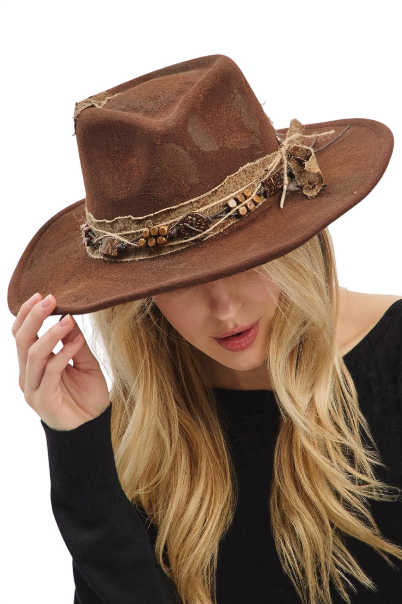 Distressed Vintage Shapeable Fedora
