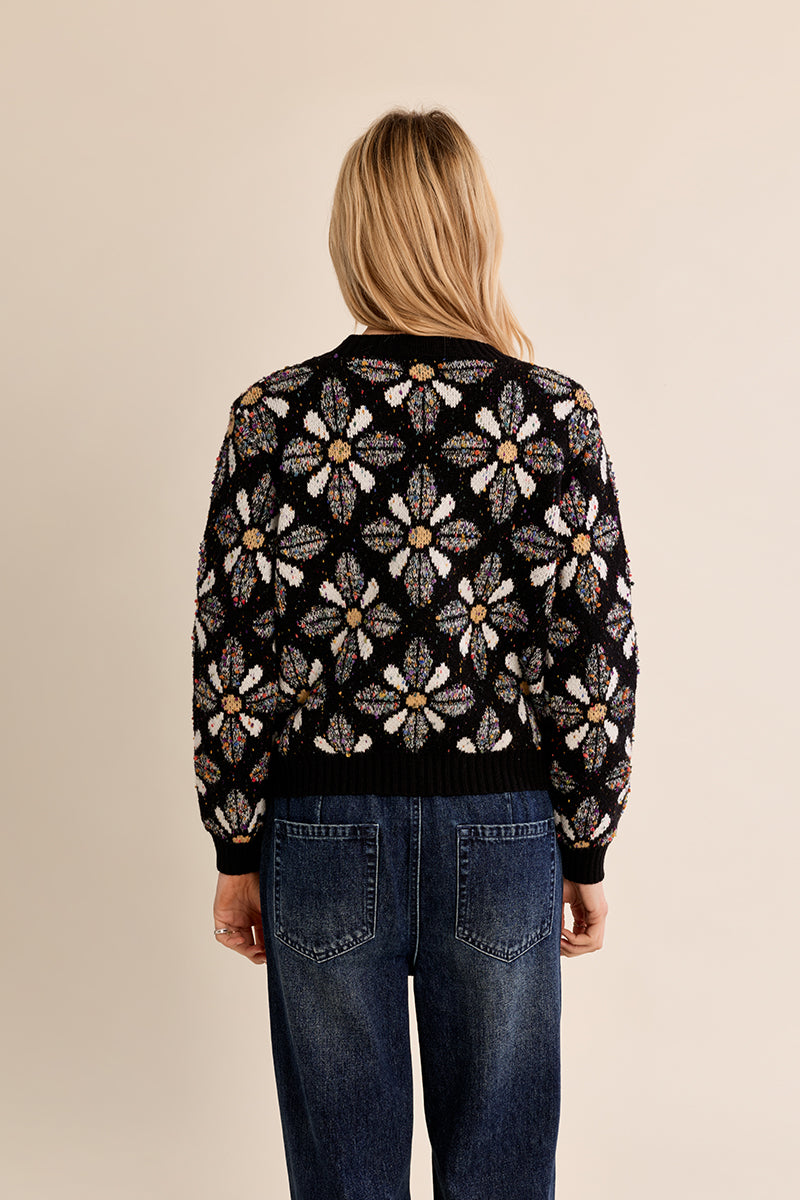 Sutton Flower Pattern Sweater