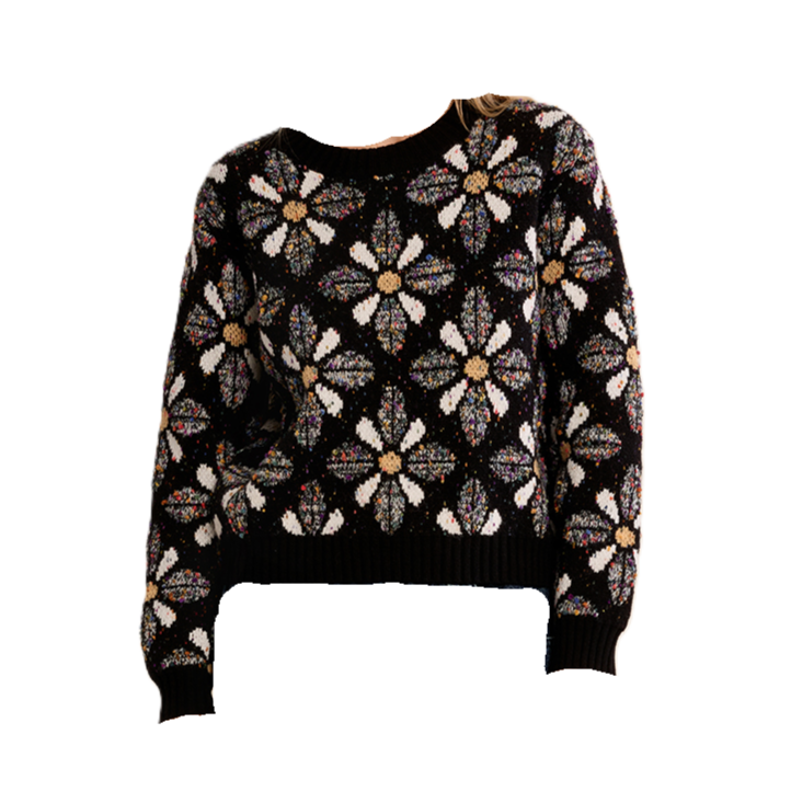 Sutton Flower Pattern Sweater