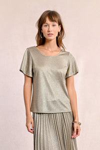 Olina Flutter Sleeve Top