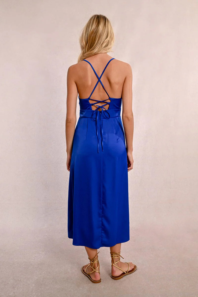 Georgie Satin Midi Dress