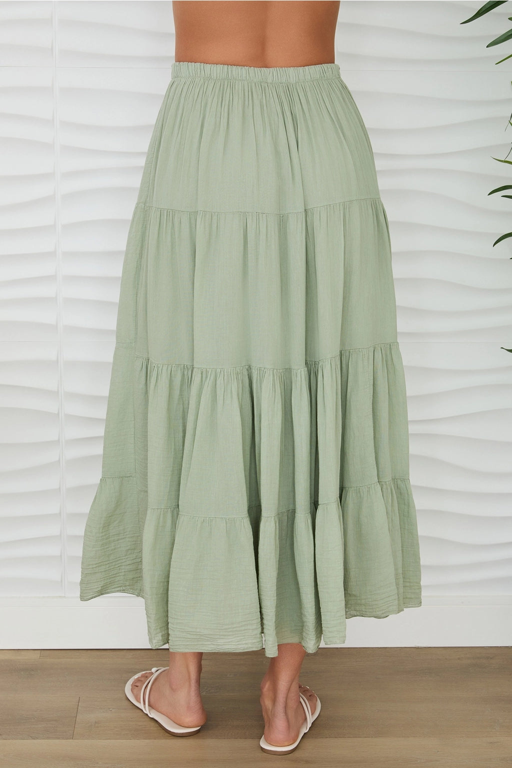 Giorgia Tiered Cotton Skirt