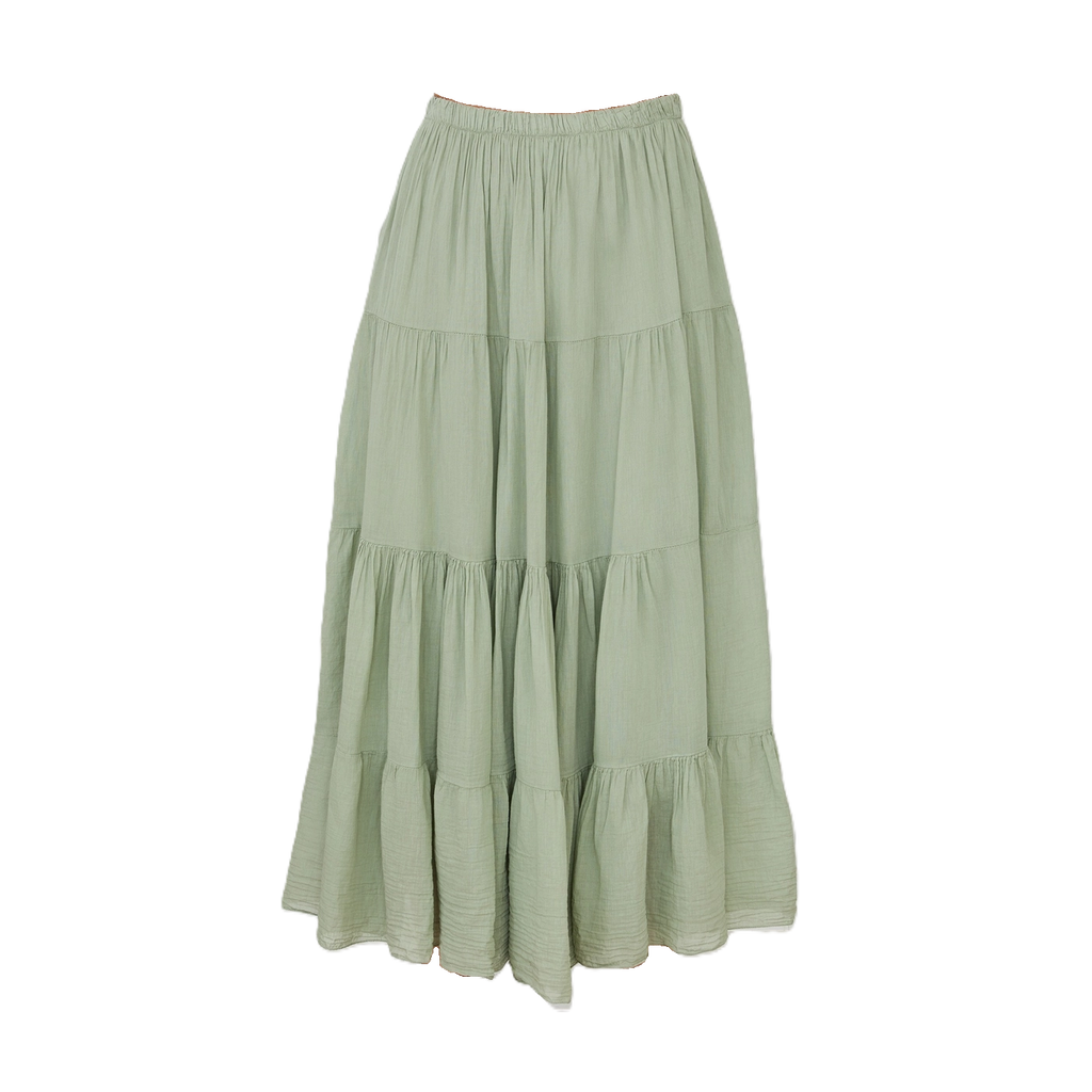 Giorgia Tiered Cotton Skirt