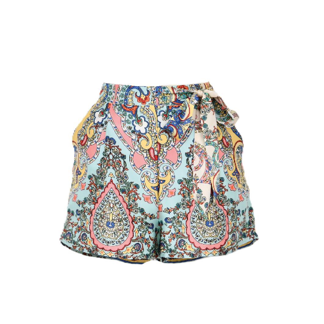Gaia Satin Tie Shorts