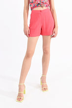 Load image into Gallery viewer, Coral Linen Blend Shorts