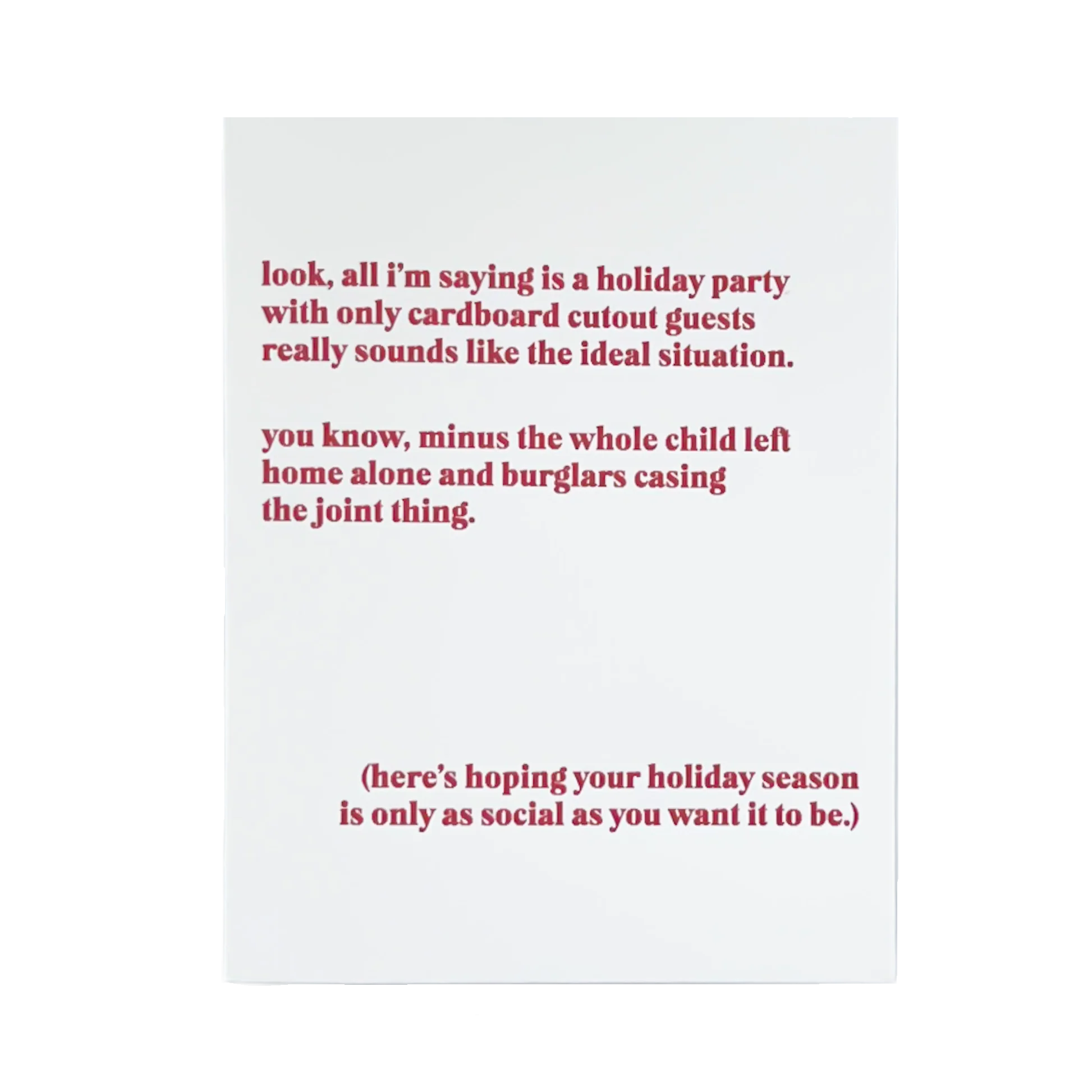 Home Alone Card