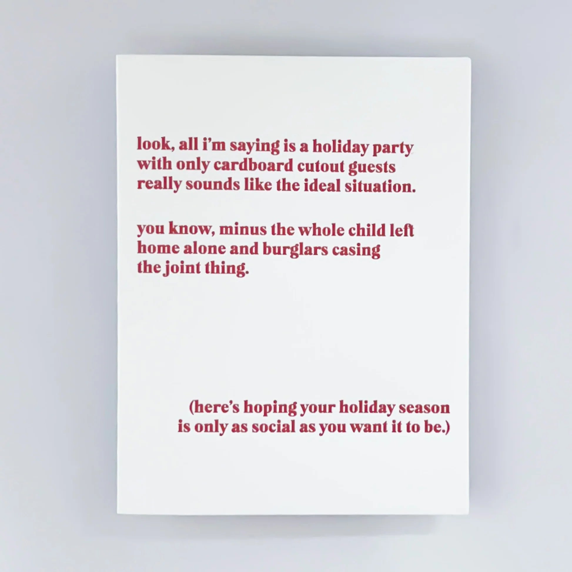Home Alone Card