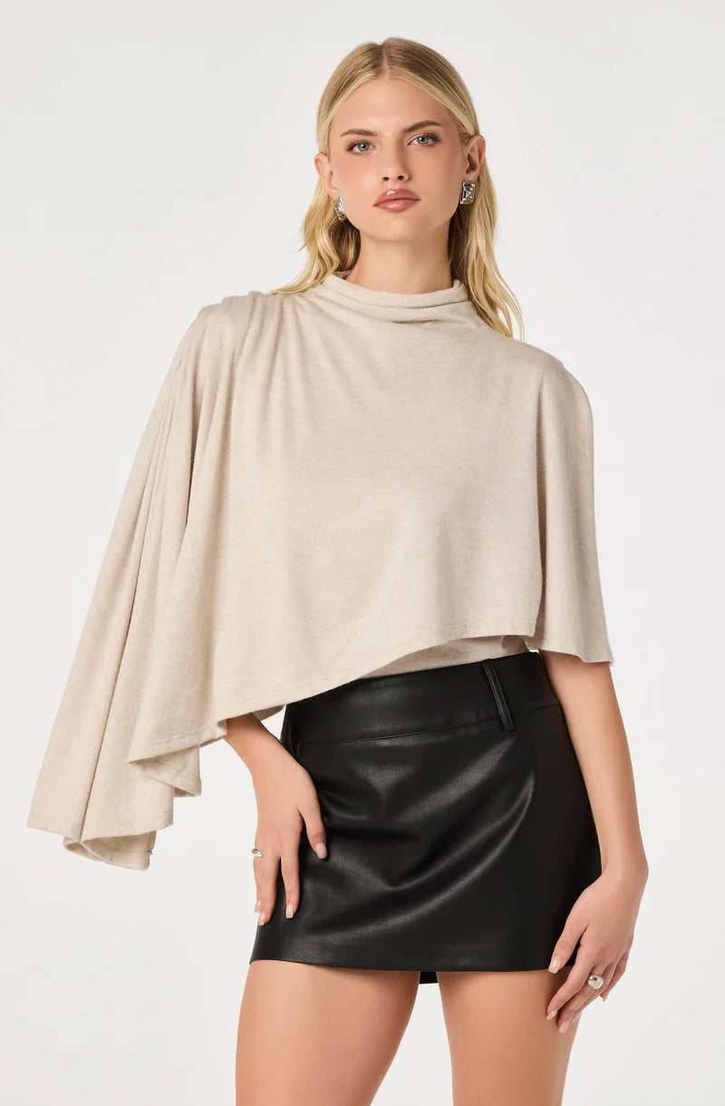 Jailene Asymmetrical Sweater Blouse