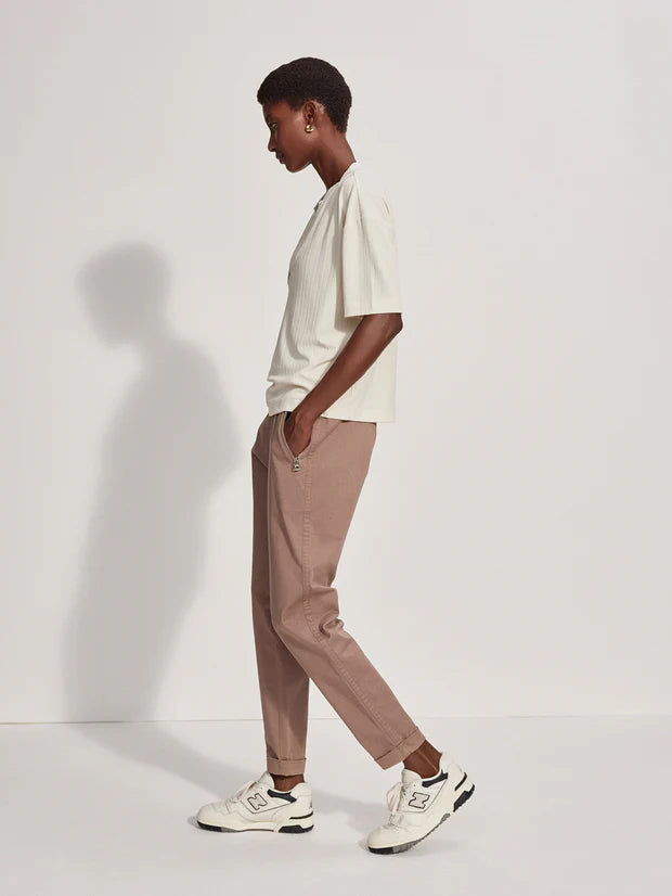 Kasey Mock Placket Rib Tee