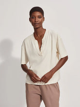 Load image into Gallery viewer, Kasey Mock Placket Rib Tee