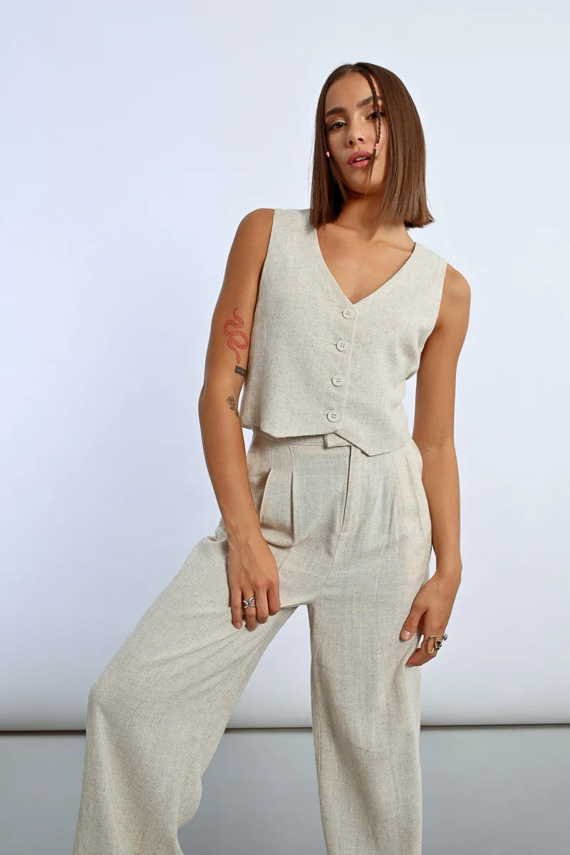 Kini Linen Vest