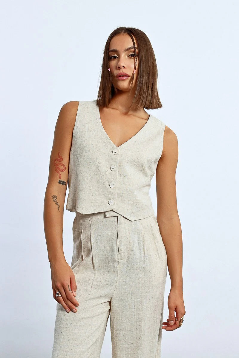 Kini Linen Vest