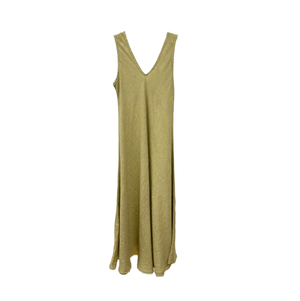 Elena Linen V-neck Maxi