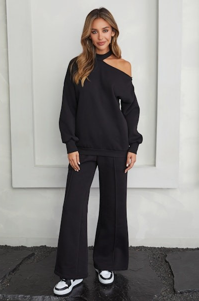 Kate Fleece Cutout Sweatshirt