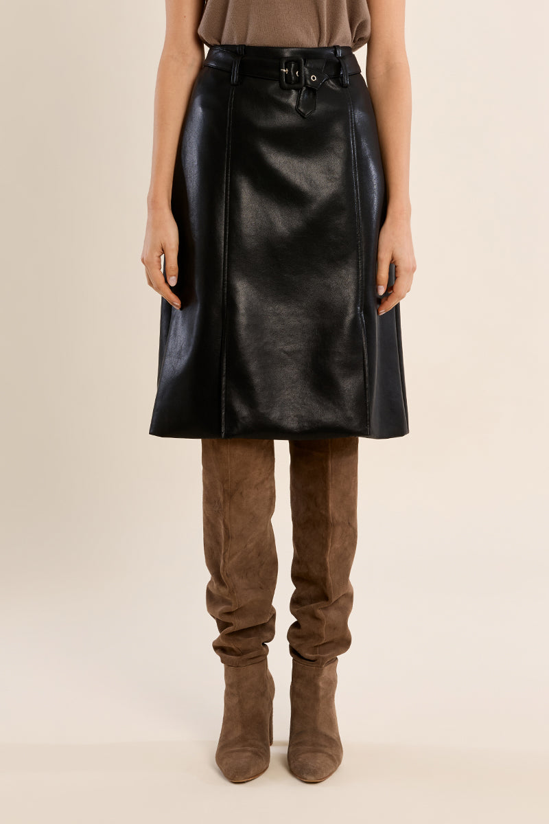 Selah Faux Leather Skirt