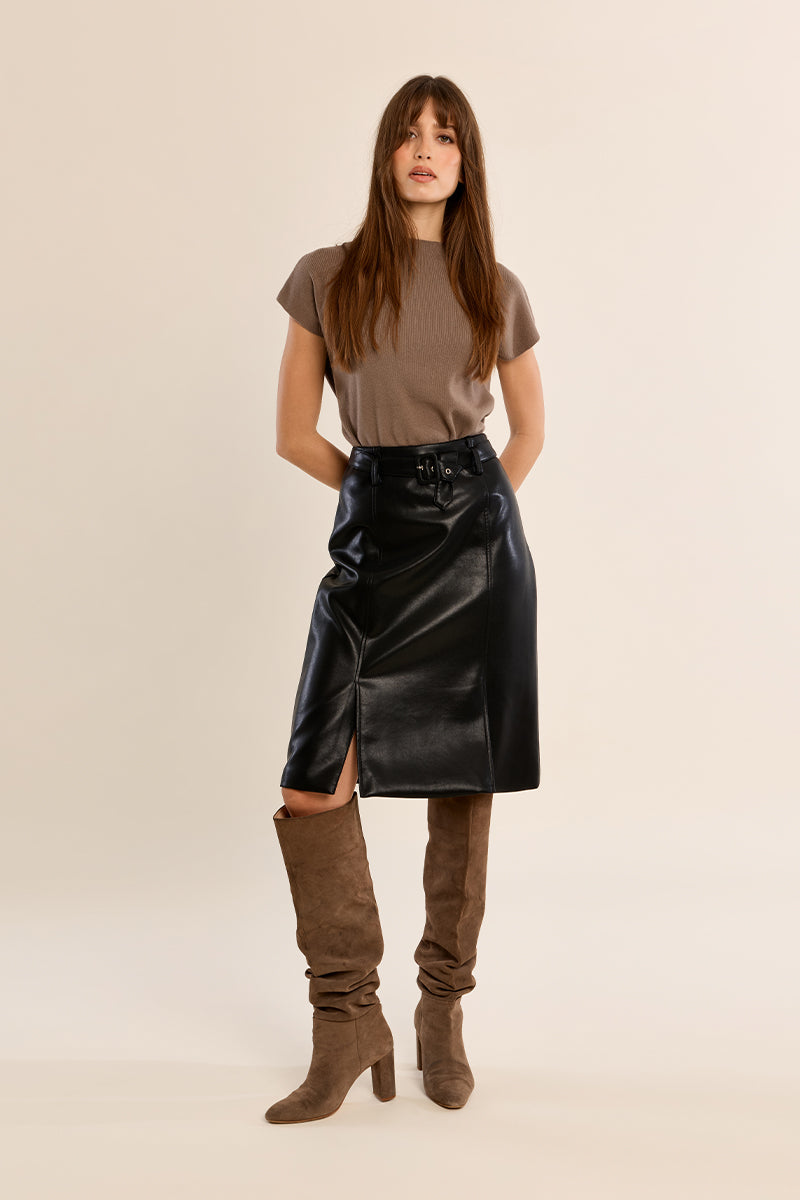 Selah Faux Leather Skirt