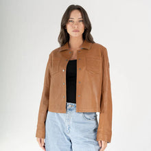 Load image into Gallery viewer, Bonded Leather Jacket