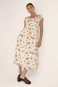 Leonora Peachy Midi Dress