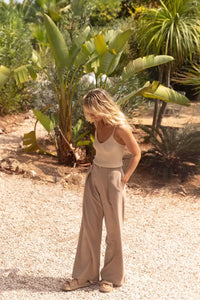 Wide Leg Linen Pants