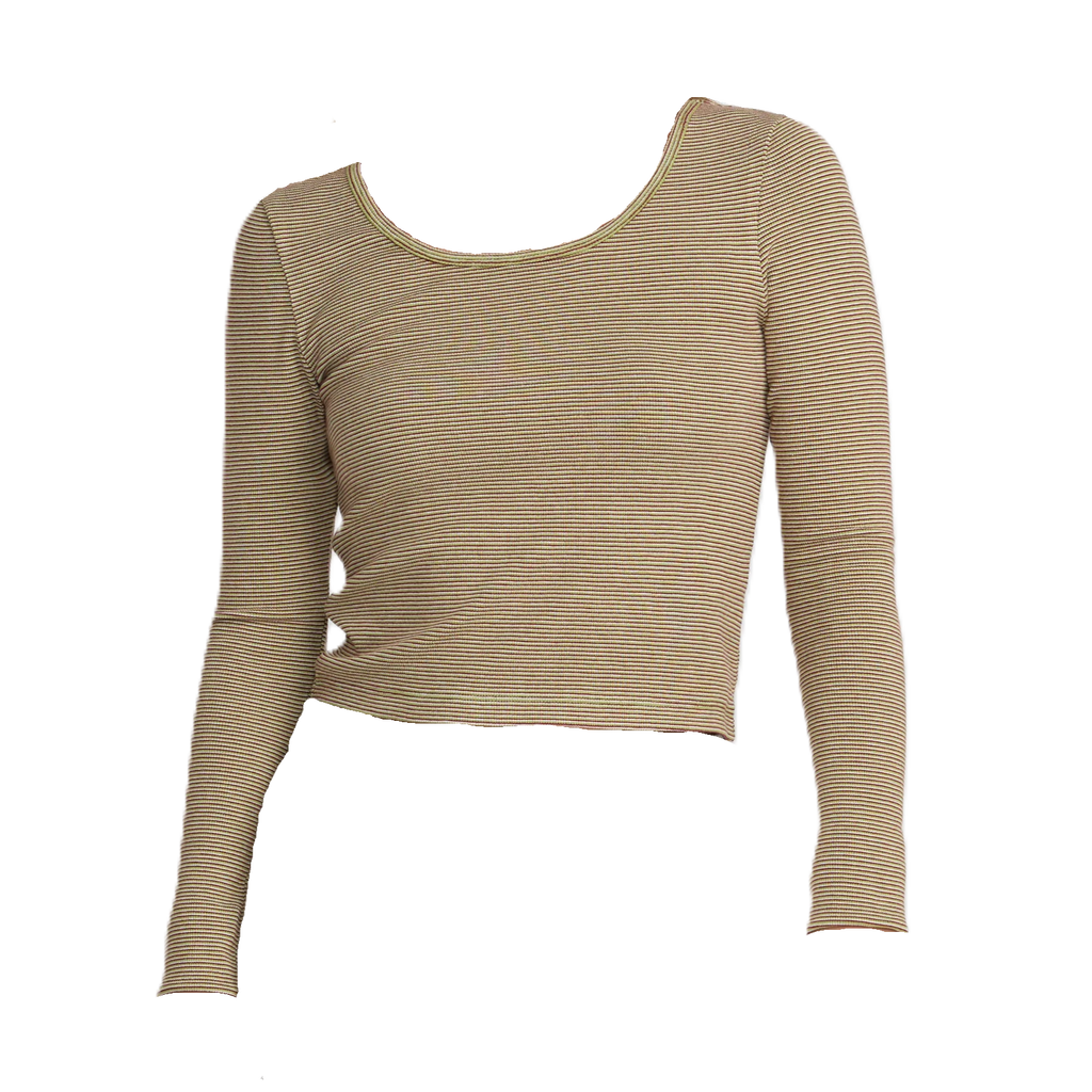 Jungle Ls Scoop Neck Top