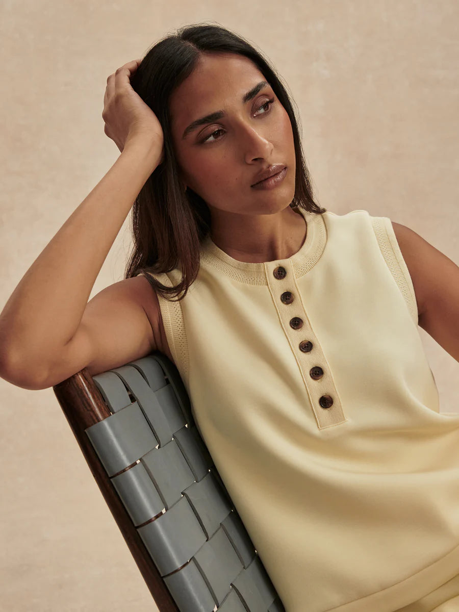Marla Button Placket Tank