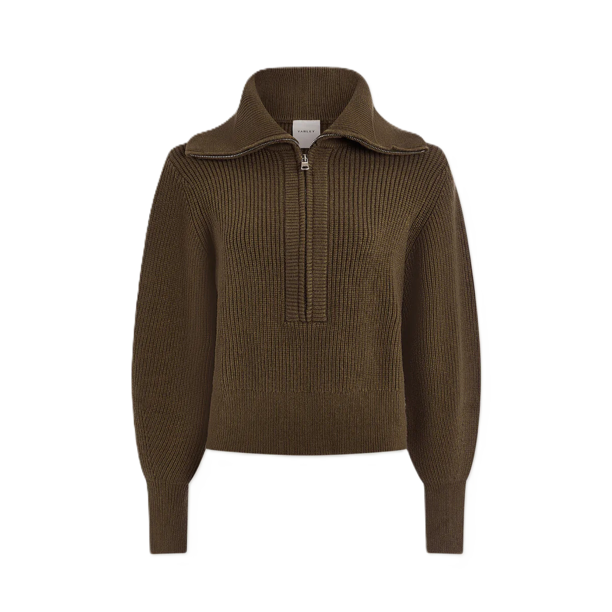 Maura Half Zip Rib Knit