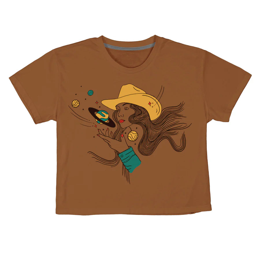 Cosmic Cowgirl Crop Tee