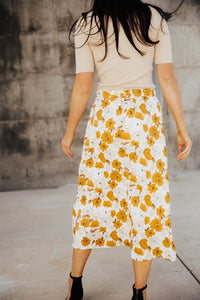 Amber Floral Midi Skirt