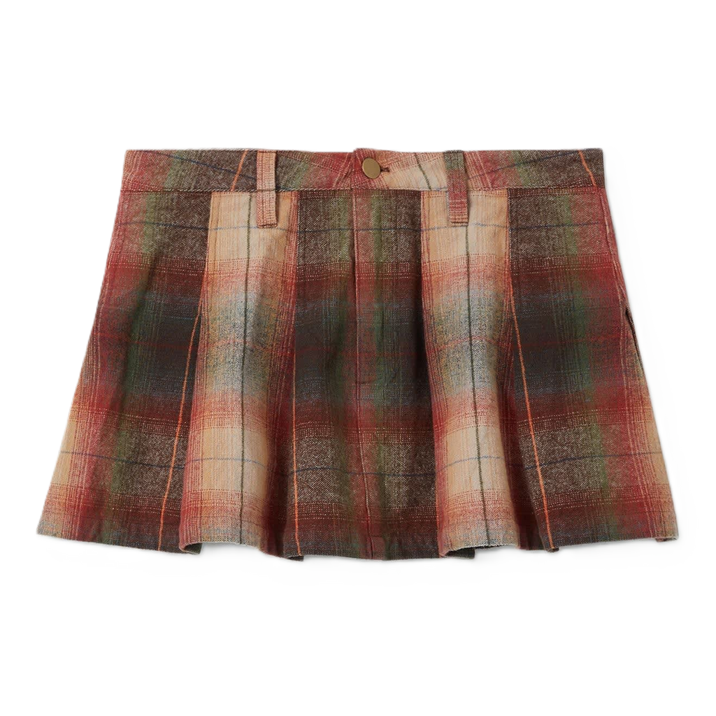 Pleated Mini Skirt