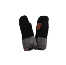 Load image into Gallery viewer, Textured Knit Lined Mittens