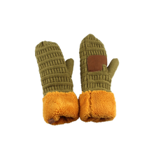 Load image into Gallery viewer, Textured Knit Lined Mittens