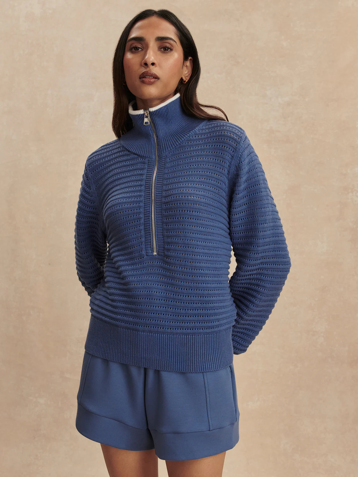 Morwenna Half Zip Knit