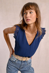 Wide Braided Clip On Belt