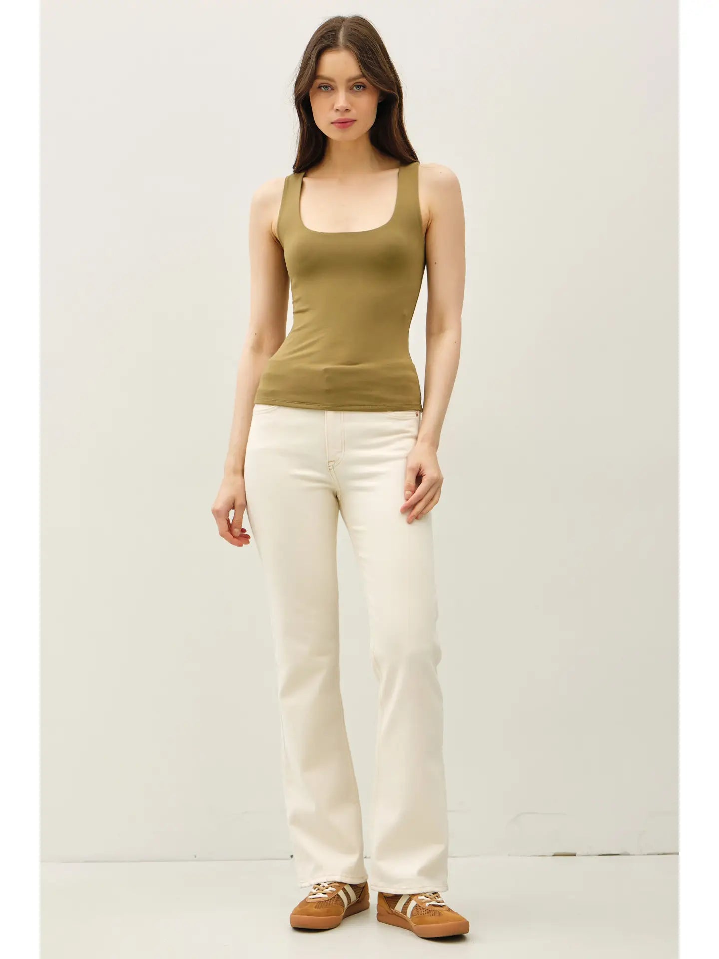 Double Lined Square Neck Tank