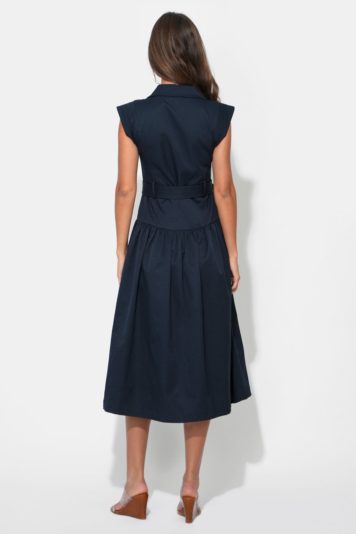 Olivia Belted Drop Waist Dress