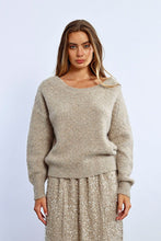 Load image into Gallery viewer, Margot V Back Sweater