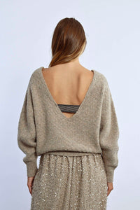 Margot V Back Sweater