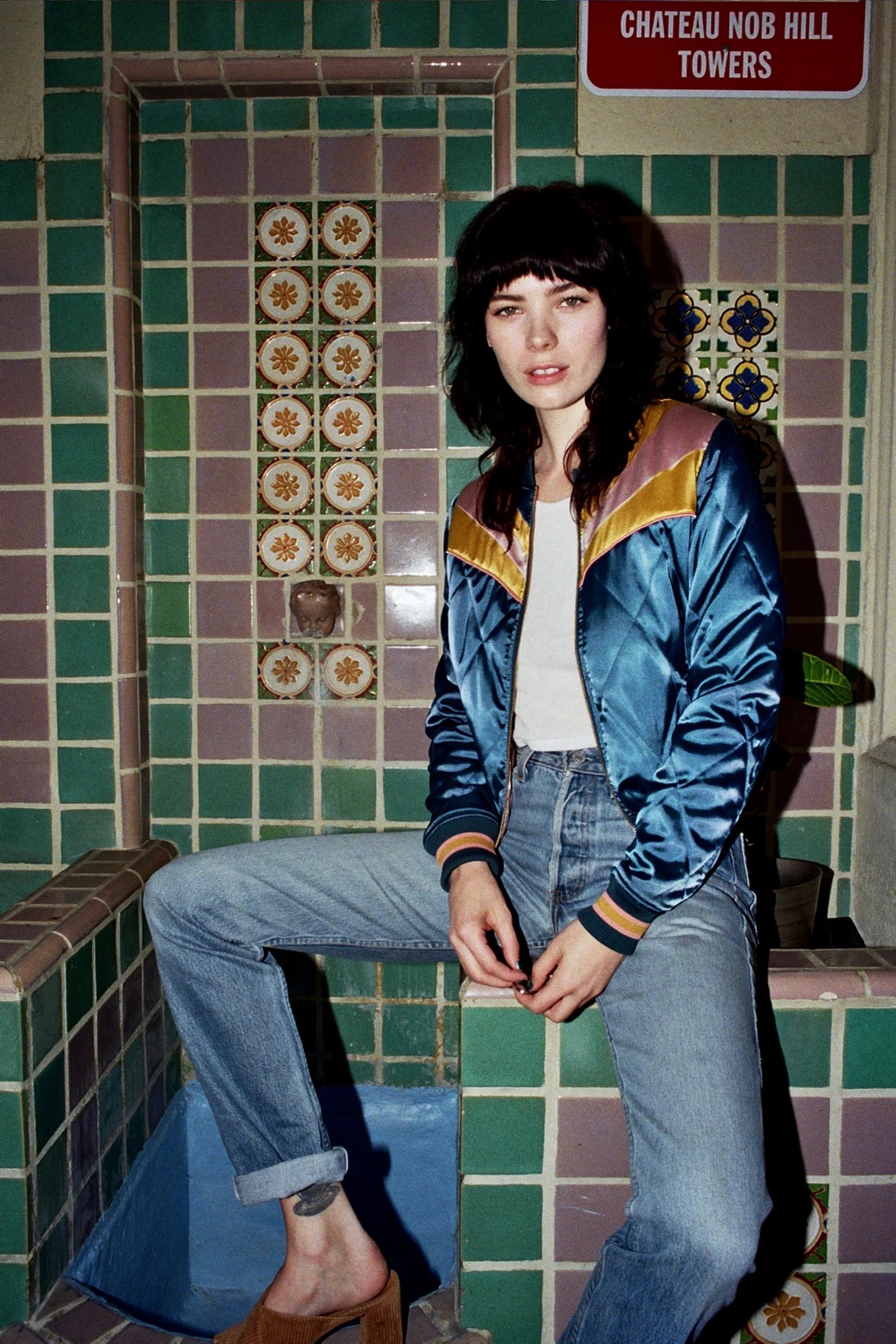 Peacock Rising Sun Bomber Jacket