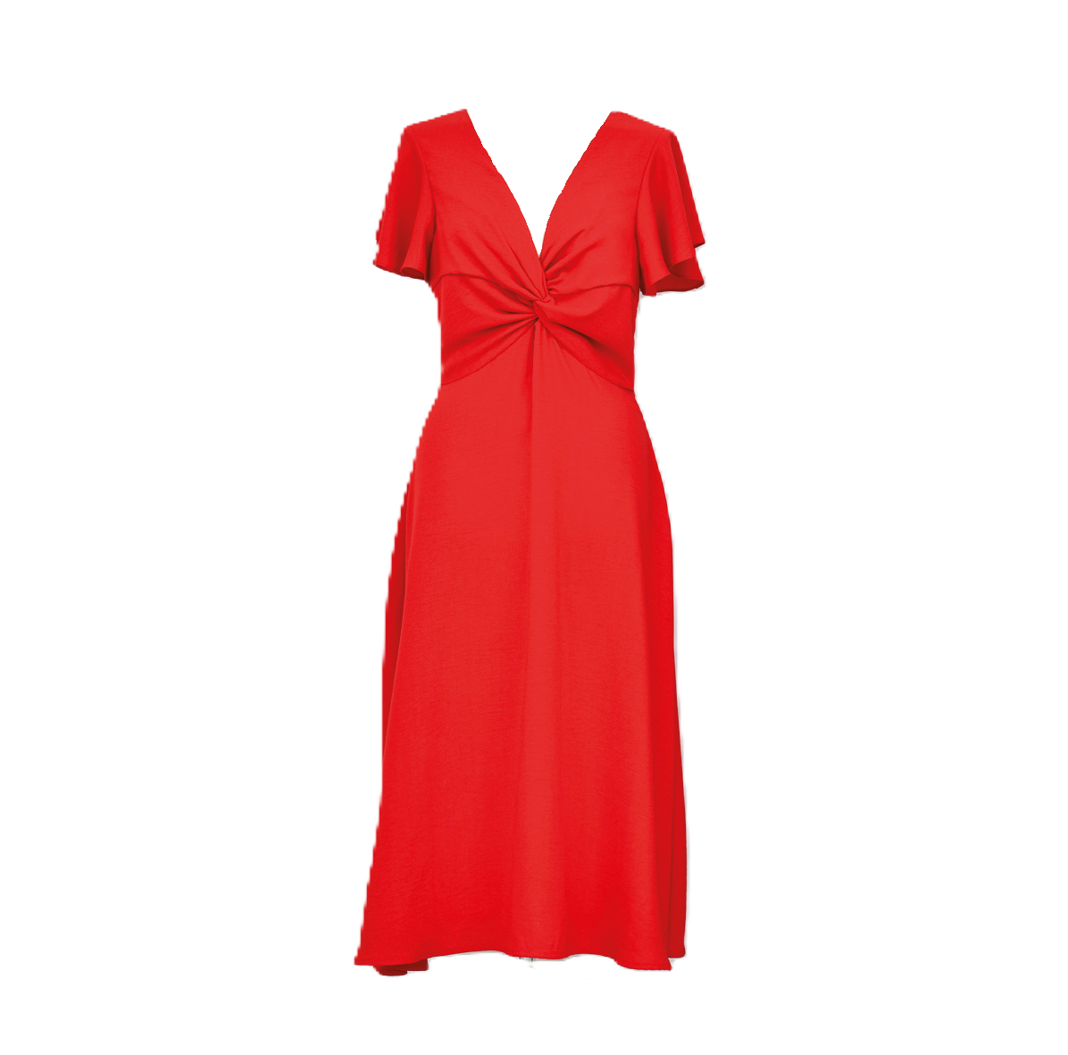 Rori Front Twist Midi Dress