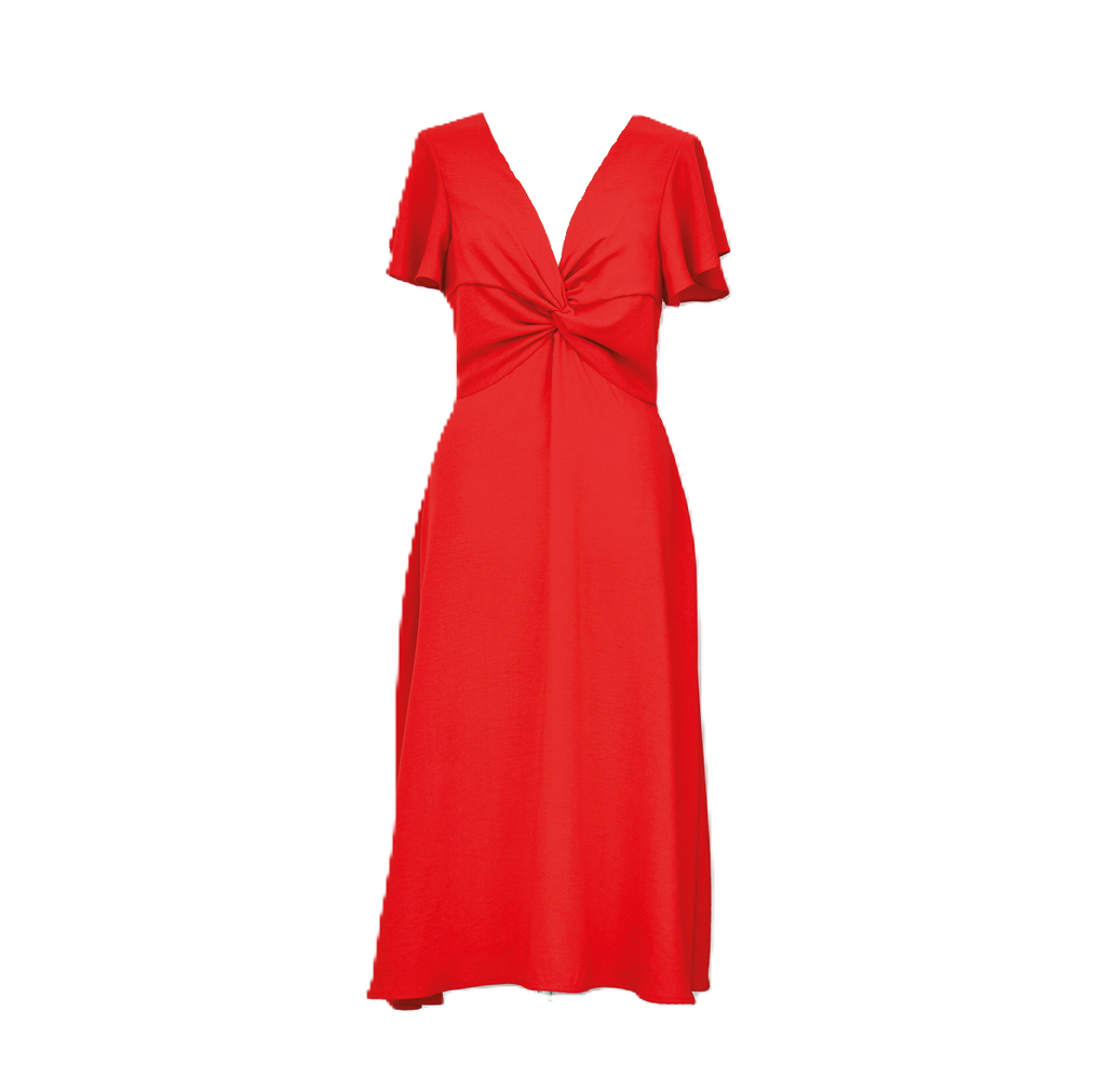 Rori Front Twist Midi Dress