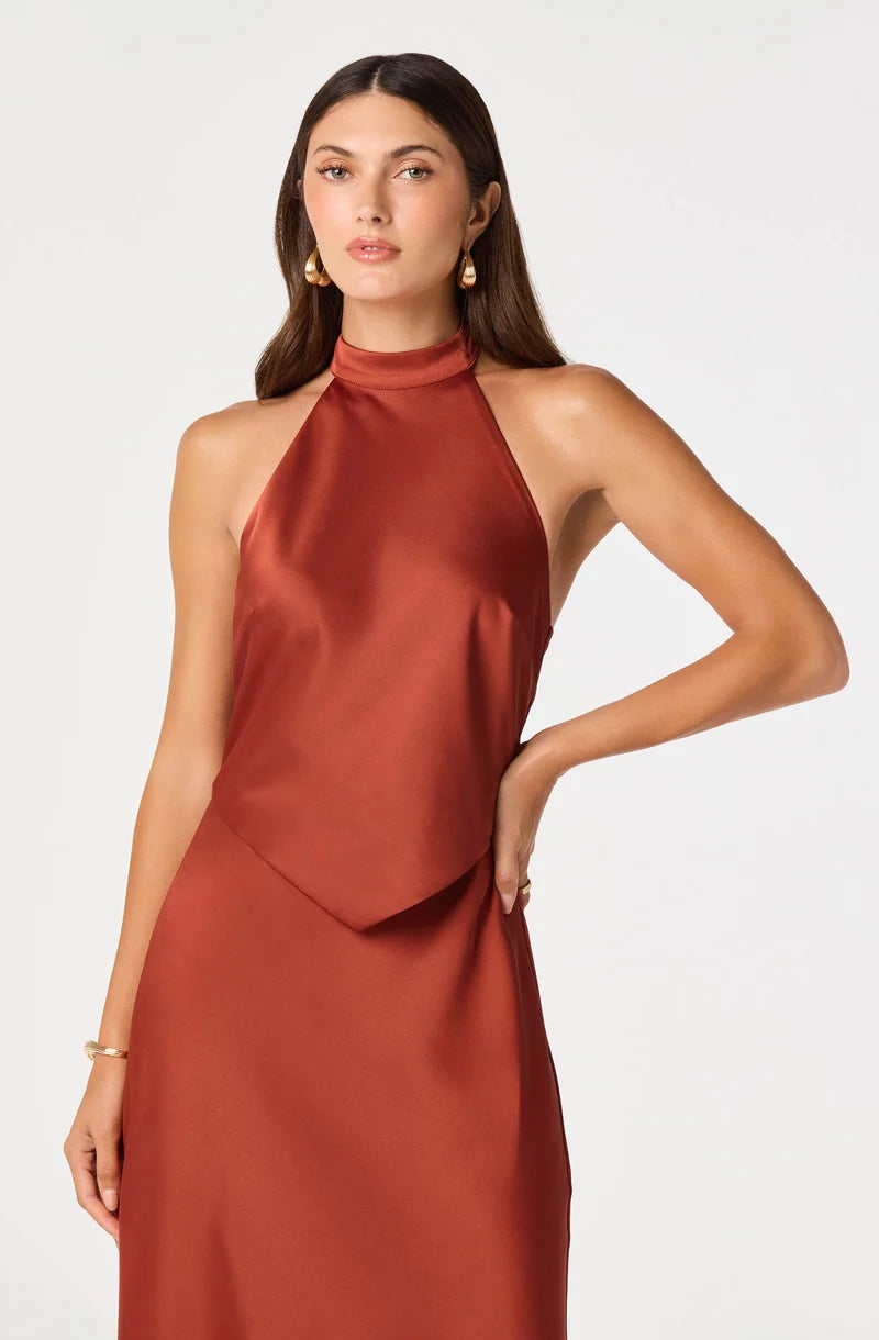 Viridiana Satin Halter