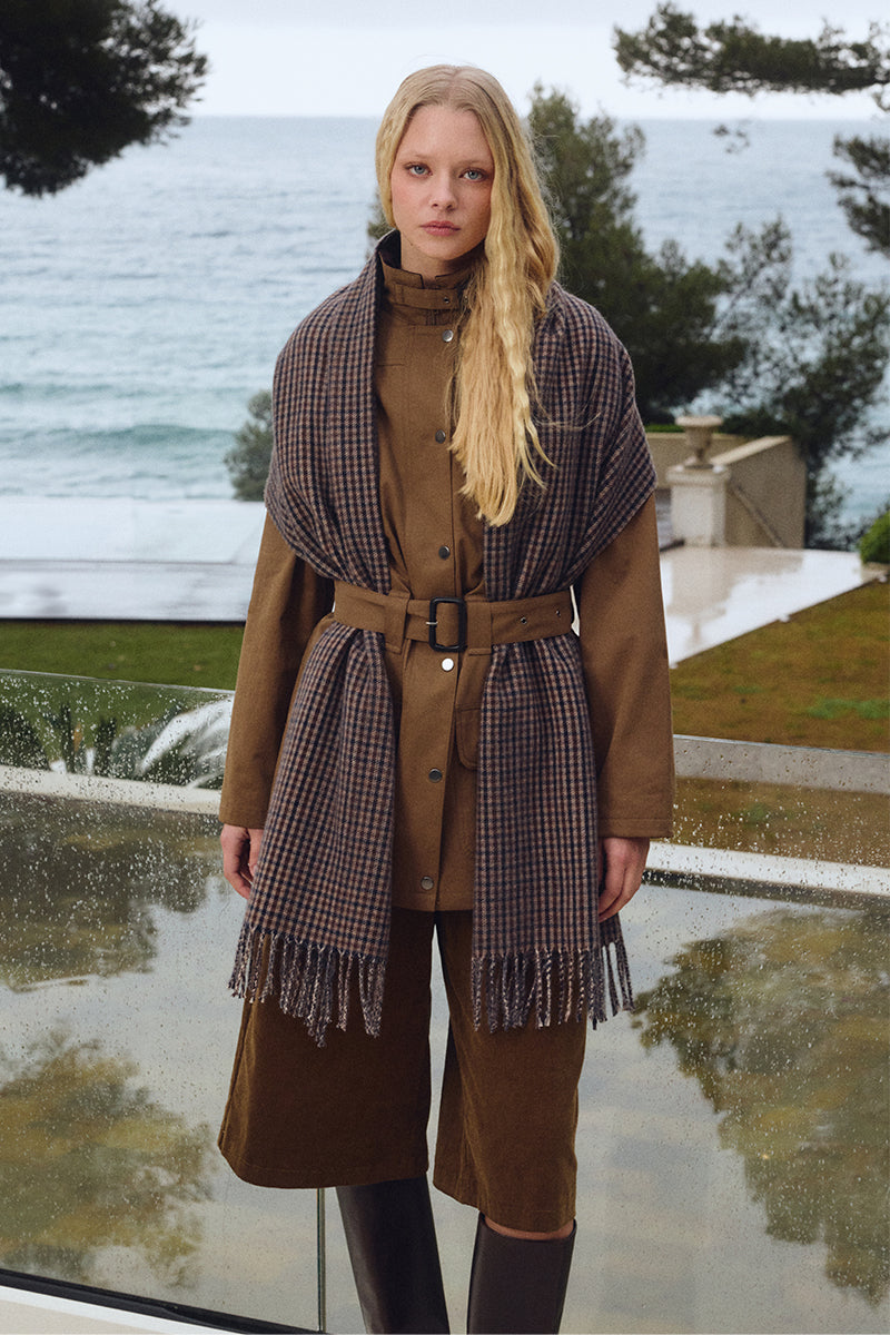 Puppytooth Check Scarf