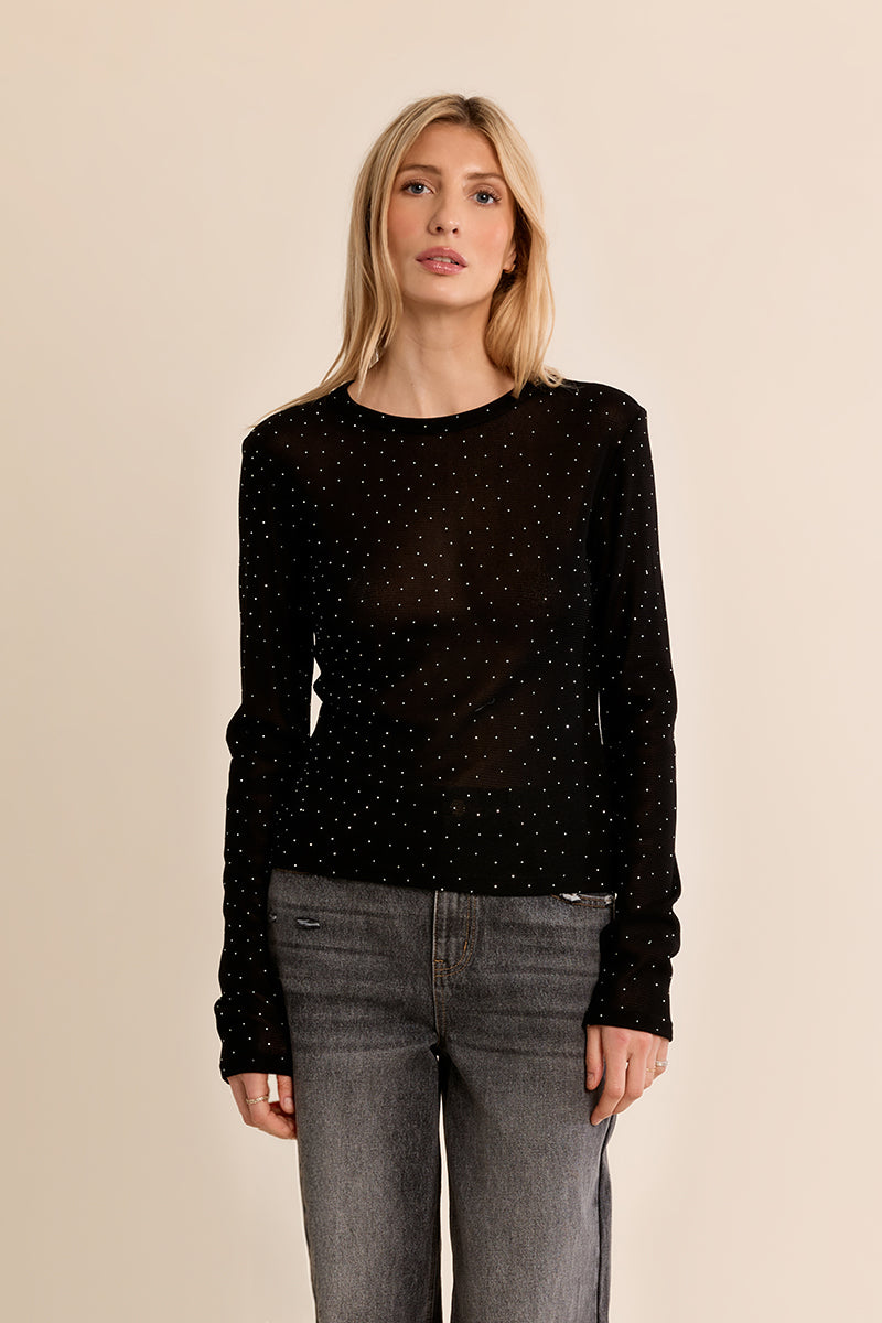Beatrice Sequin Mesh Undershirt
