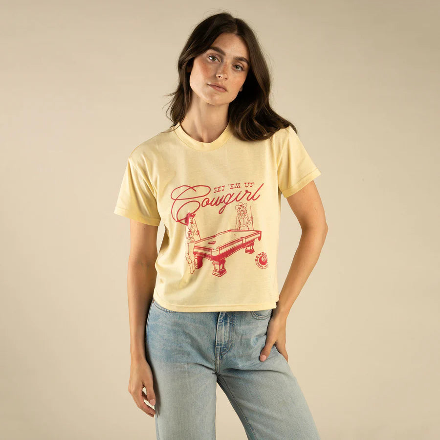 Set 'Em Up Crop Tee